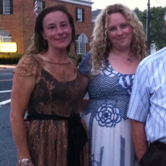 RARE Anthropologie Utpala Maxi Dress in Blue/White size 12 - Picture 2 of 15